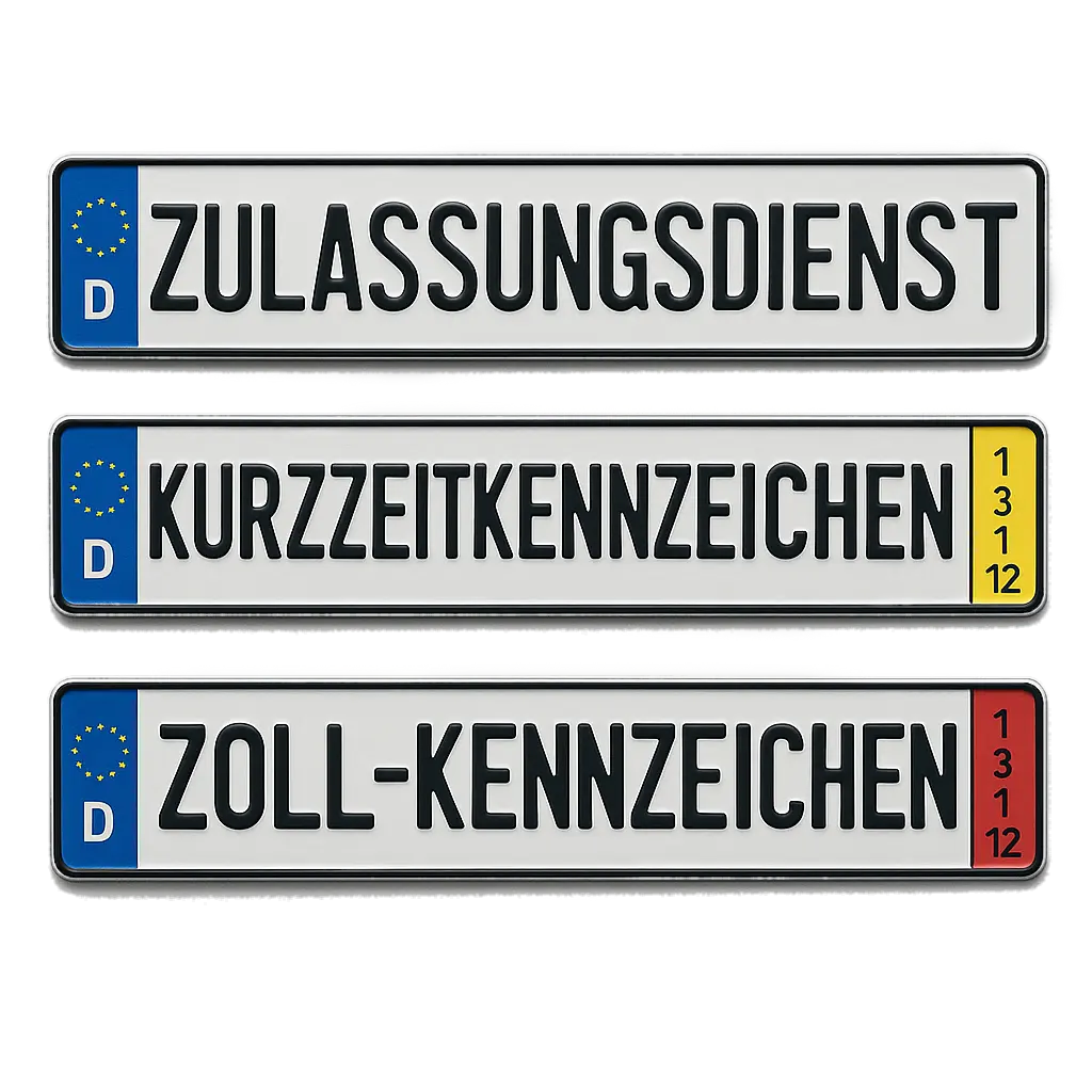 Zulassungsdienst Berlin – Kennzeichen Typen